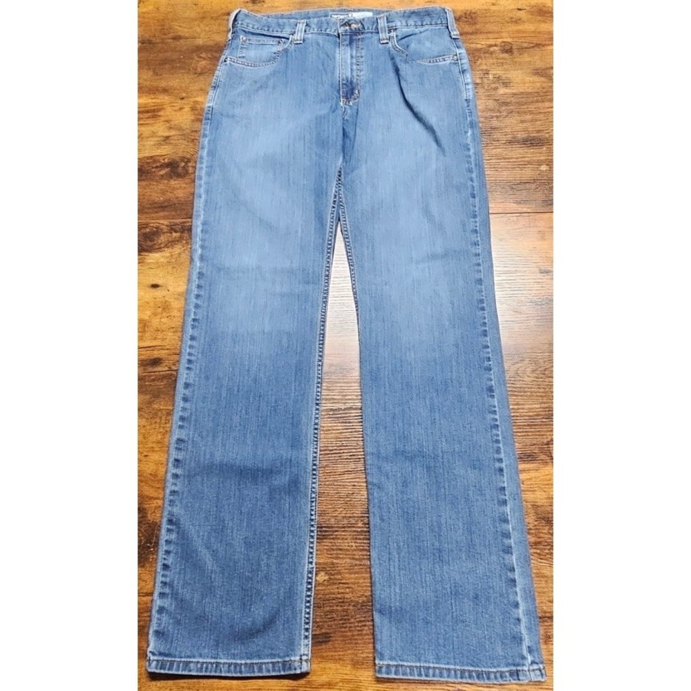 CARHARTT Relaxed Fit Blue Denim Jeans Straight Leg Men's Size 34x33